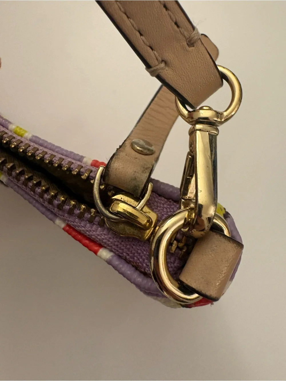 kate spade Red, Purple & Lime Patterned Wristlet